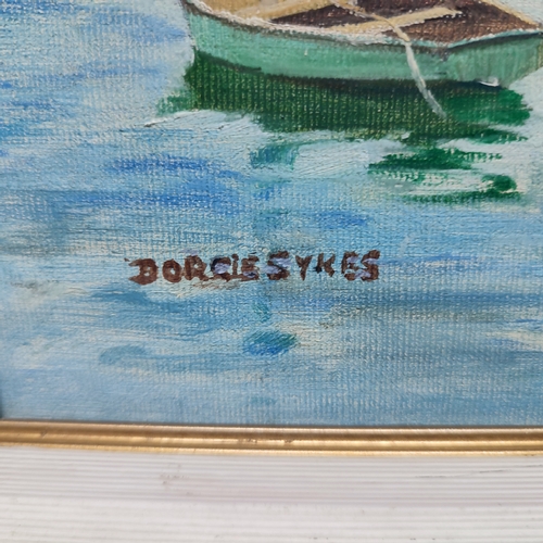 114 - Dorcie Sykes, oil on board depicting 