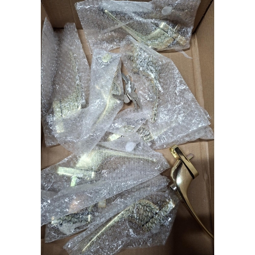 71 - Box of new door handle sets with keys (Qty)