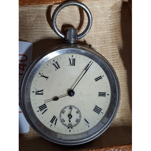 140 - Two various pocket watches, one possibly silver, both a/f (2)