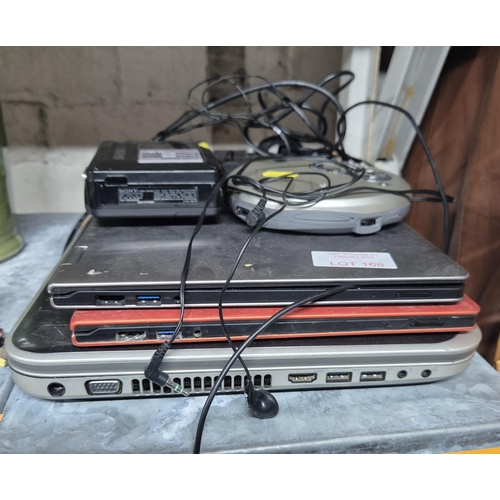 168 - Two laptops together with a Walkman tape cassette player and a Walkman CD player (4)

All untested