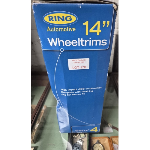 178 - Boxed, as new, Ring, set of 4 wheel trims