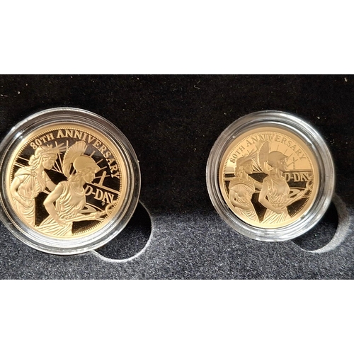 27 - Hattons of London, 2024 D-Day 80th Anniversary Gold Prestige Sovereign Proof Set, comprising full so... 