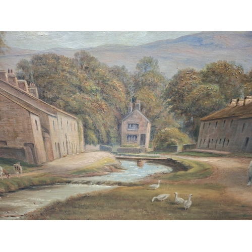 30 - Frederick Charles Cawthorne (Clitheroe 1877 – 1940) large oil on canvas 1928 painting of Pendleton, ... 