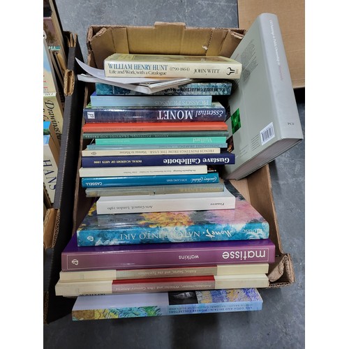 364 - Two boxes of various art related books (Qty)