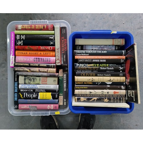 365 - Two boxes containing mid to late 20thc books on theatre (Qty)