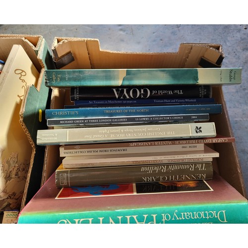 369 - Two boxes containing various art related books (Qty)