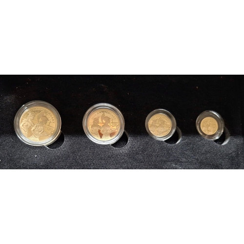 27 - Hattons of London, 2024 D-Day 80th Anniversary Gold Prestige Sovereign Proof Set, comprising full so... 