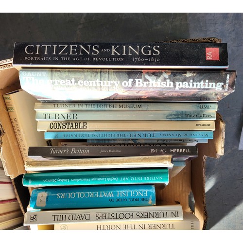 369 - Two boxes containing various art related books (Qty)