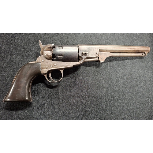 99 - Extremely rare, US 4th Cavalry Colt .36 calibre revolver with shoulder stock, circa 1860s, the revol... 