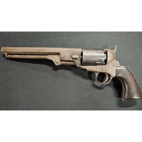 99 - Extremely rare, US 4th Cavalry Colt .36 calibre revolver with shoulder stock, circa 1860s, the revol... 