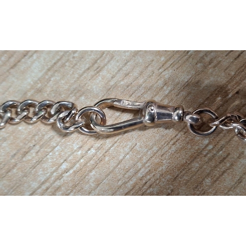 56 - Antique 9ct Rose gold chain with T-bar,

7.9 grams