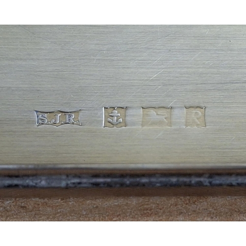 5 - A hallmarked 1966 Birmingham silver cigarette case with engine turned gilt interior,

approx 134 gra... 