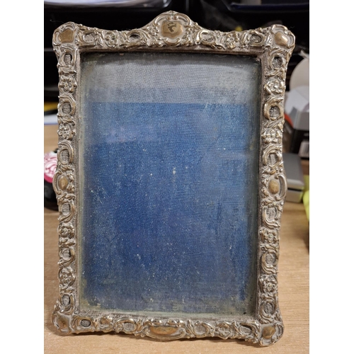 7 - Edwardian Birmingham silver free-standing photo frame