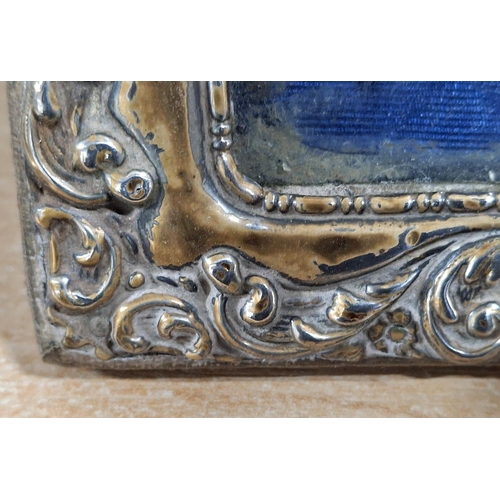 8 - Edwardian hallmarked Chester silver fronted free-standing photo frame