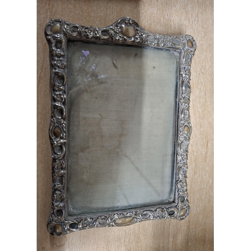 9 - Two early 20thC stylish, hallmarked silver fronted photo frames (2)