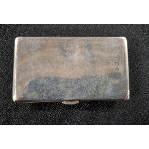 13 - Edwardian silver curved, oblong card case with brown leather interior, indistinctly hallmarked,

60 ... 