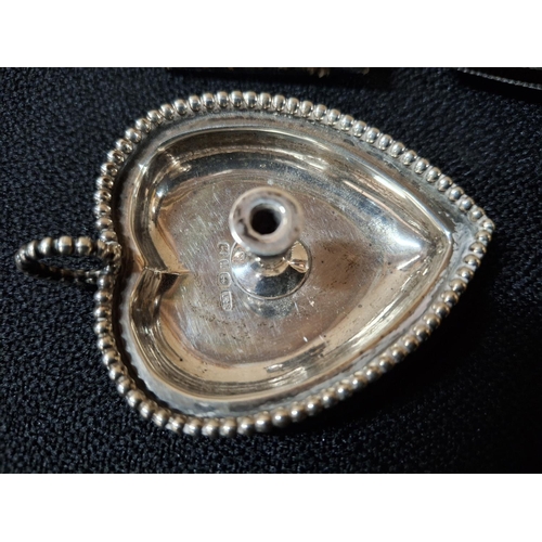 24 - Five small English silver hallmarked items to include a pencil holder, small Vespa etc (5)