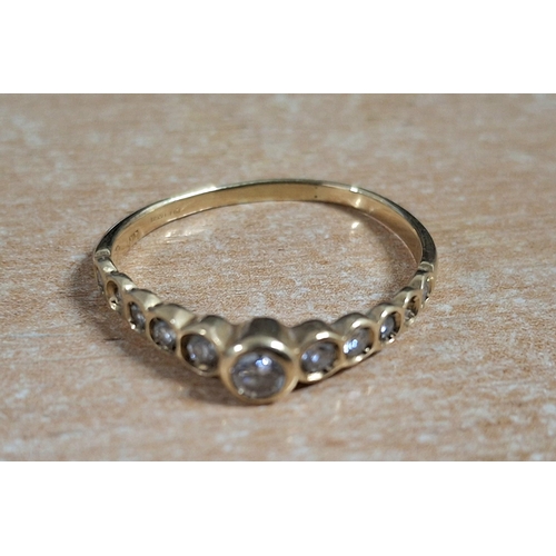 59 - Hallmarked 18ct yellow gold and diamond ring (a/f)

1.7 grams gross