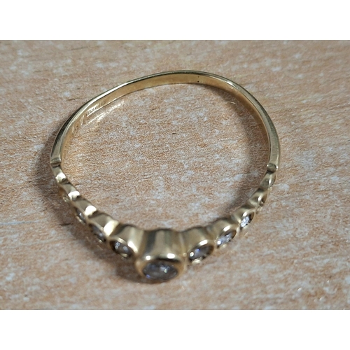 59 - Hallmarked 18ct yellow gold and diamond ring (a/f)

1.7 grams gross