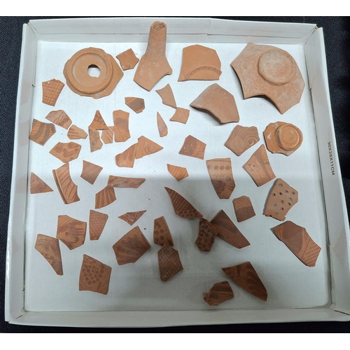 376 - Large quantity of Roman terracotta pottery shards - possibly from one pot