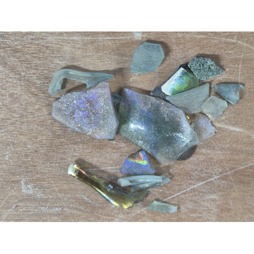 378 - Quantity of Roman iridescent glass pieces (Qty)