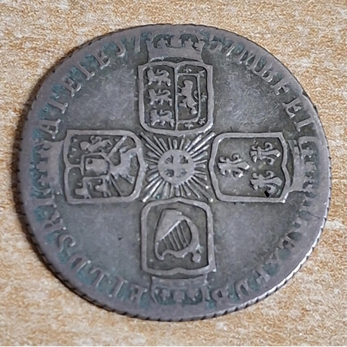 262 - GEORGE II 1757 OLD BUST SIXPENCE