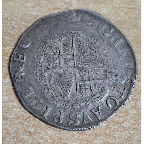 268 - CHARLES I (1625-1649) SHILLING, TOWER MINT UNDER PARLIAMENT, TYPE 4