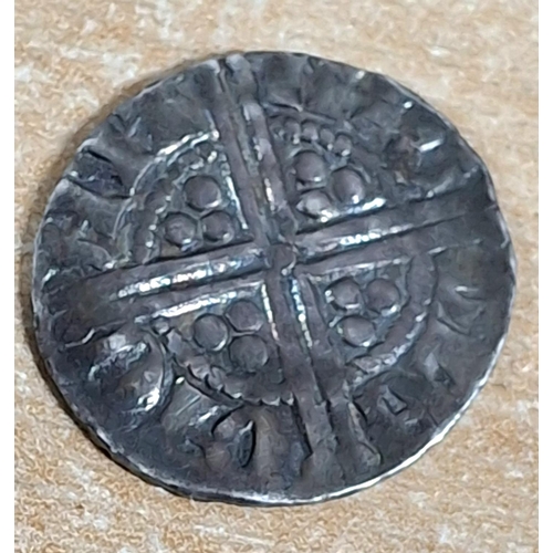 275 - HENRY III (1216-72) LONG CROSS SILVER PENNY, CANTERBURY MINT, class Vg