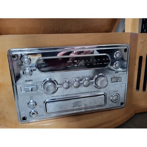 370 - Bush radio with CD player and turtable