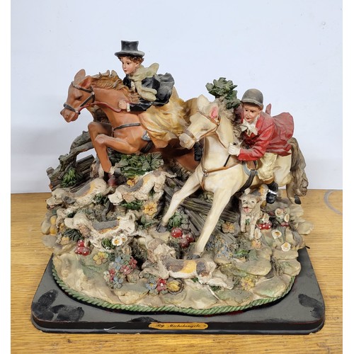 395 - Figurine depicting a hunting scene after Michelangelo