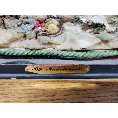 395 - Figurine depicting a hunting scene after Michelangelo