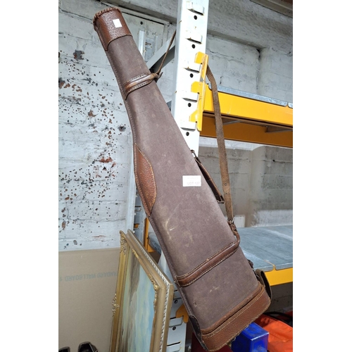 127 - Vintage leg of mutton gun case