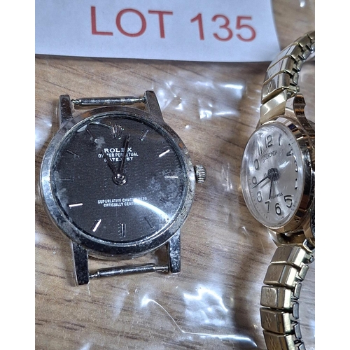 135 - Two watches, a ladies vintage Seconda dress watch and another, branded watch without a strap (2)