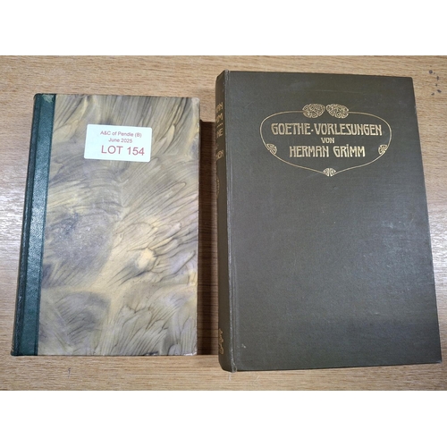 154 - Two early 20thC, well bound German books (2)