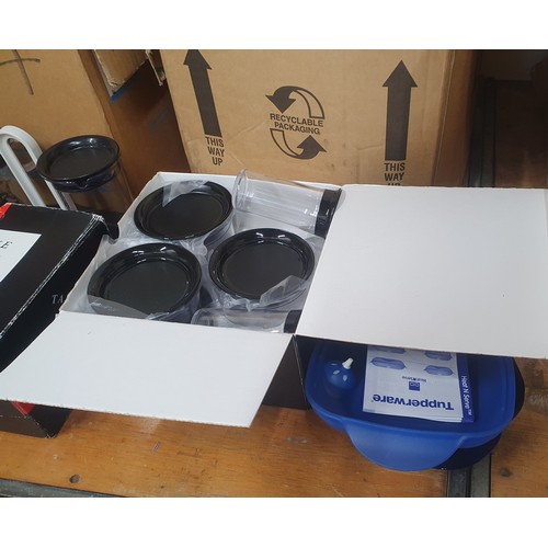 Two boxes of various Tupperware to include seven boxed 