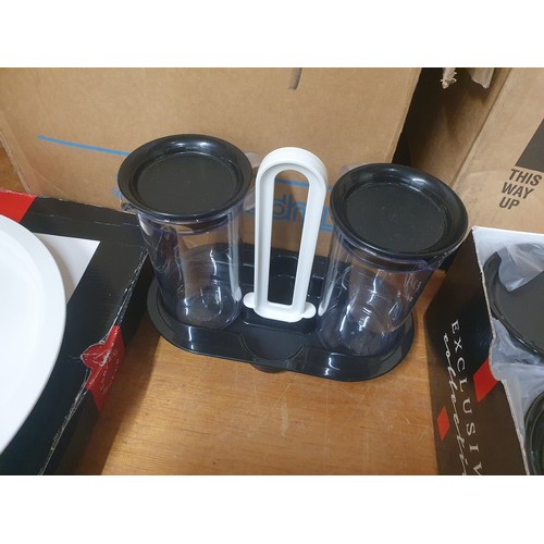 Two boxes of various Tupperware to include seven boxed 