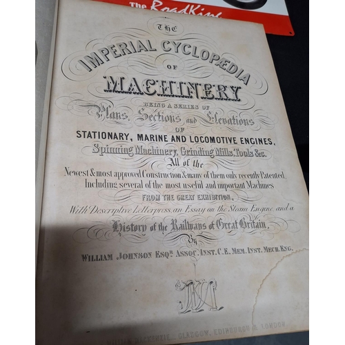 Large, antique heavy book - The Imperial cyclopedia of Machinery