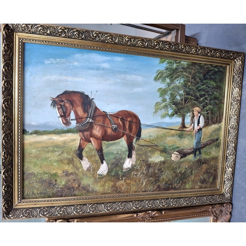 98A - Billy Hobson (Colne 20-21stC) oil on board 