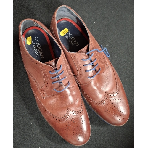 133 - Coogan of London gents brown leather shoes,

size 45
