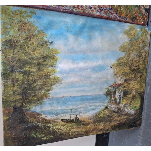 216 - Two various oil paintings by 2 different artists (2)