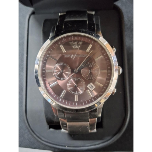 253 - Emporio Armani gents boxed wristwatch