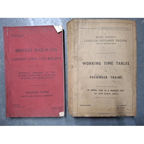 316 - Quantity of old British Rail books, mainly old time tables etc (Qty)