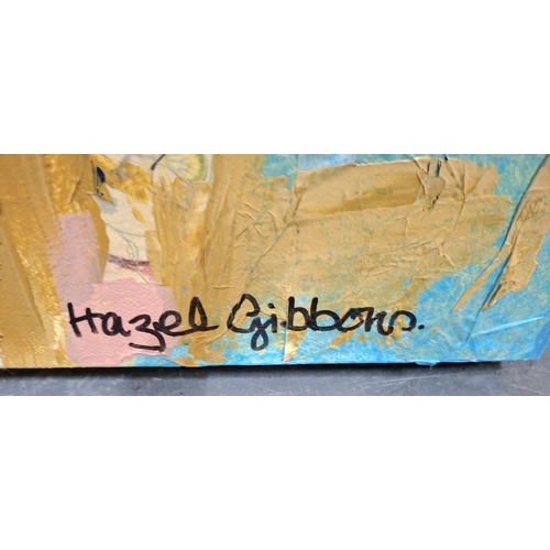 350 - Hazel Gibbons (20-21stC) acrylic on canvas 
