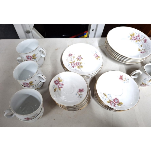 404A - Bohemia of Czechoslovakia porcelain part-tea coffee set to include a coffee pot, 2 milk jugs, 2 suga... 