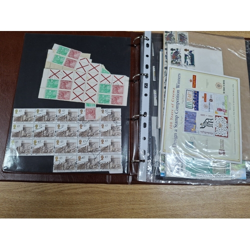 Album of stamps and stamp packs