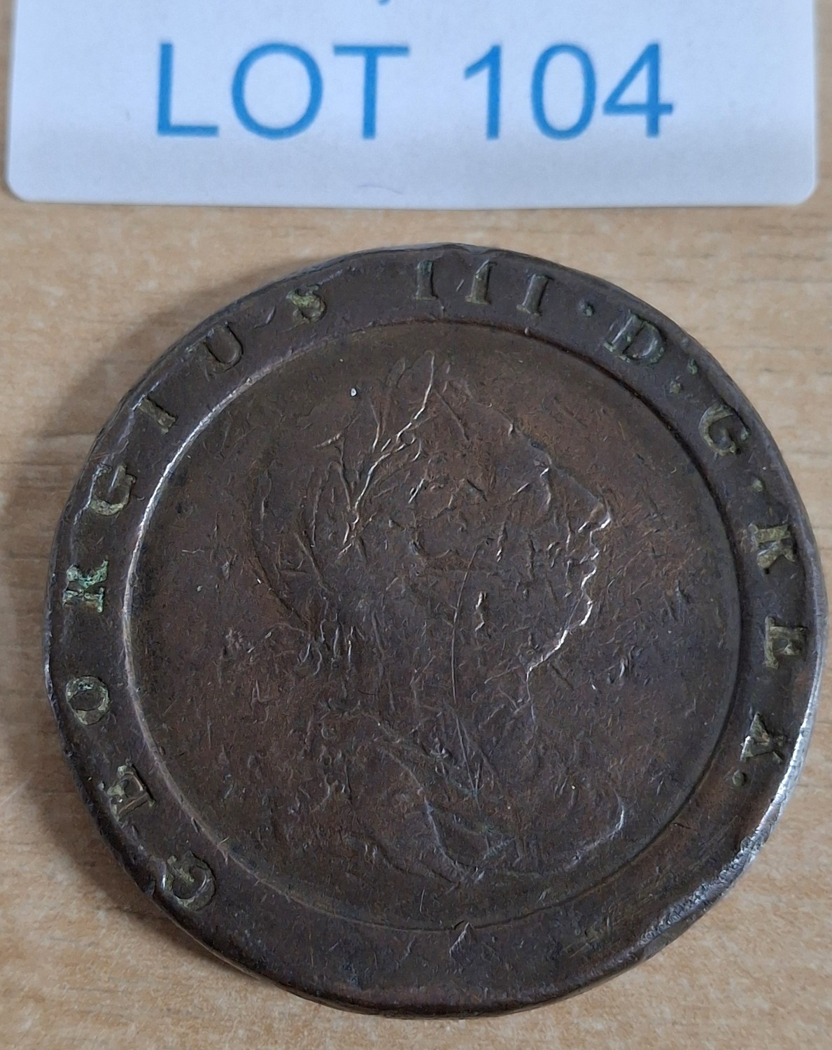 King George III 1797 cartwheel 2d