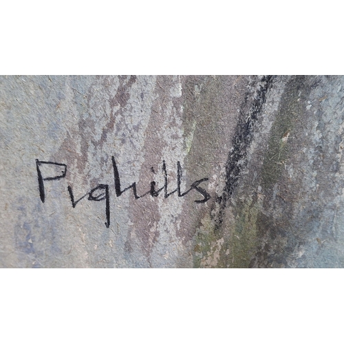 70 - Joseph Pighills (Yorkshire 1901-1984) unframed large watercolour depicting a Norfolk country landsca... 