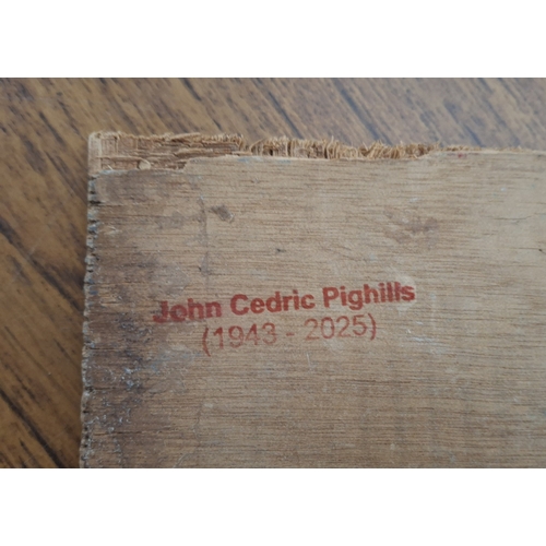 73 - Two, John Cedric Pighills (Yorkshire 1943-2025) unframed oil on board paintings depicting a Yorkshir... 