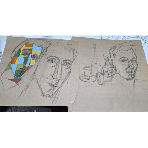 91 - Folder full of portraits, all by Atelier Zauderer of France, all unframed (Qty))