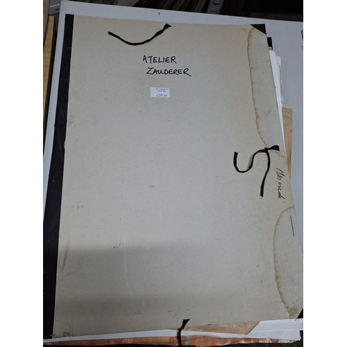 91 - Folder full of portraits, all by Atelier Zauderer of France, all unframed (Qty))